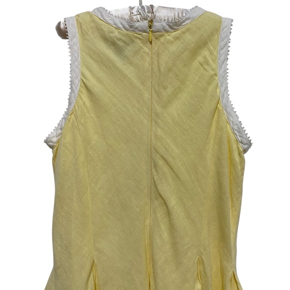 THE CHILDREN’S PLACE Dress Linen Yellow Size 10 Sleeveless Sundress Lined - Picture 6 of 14